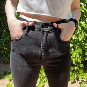 Levi Mile High Super Skinny Size 31 Black Jeans